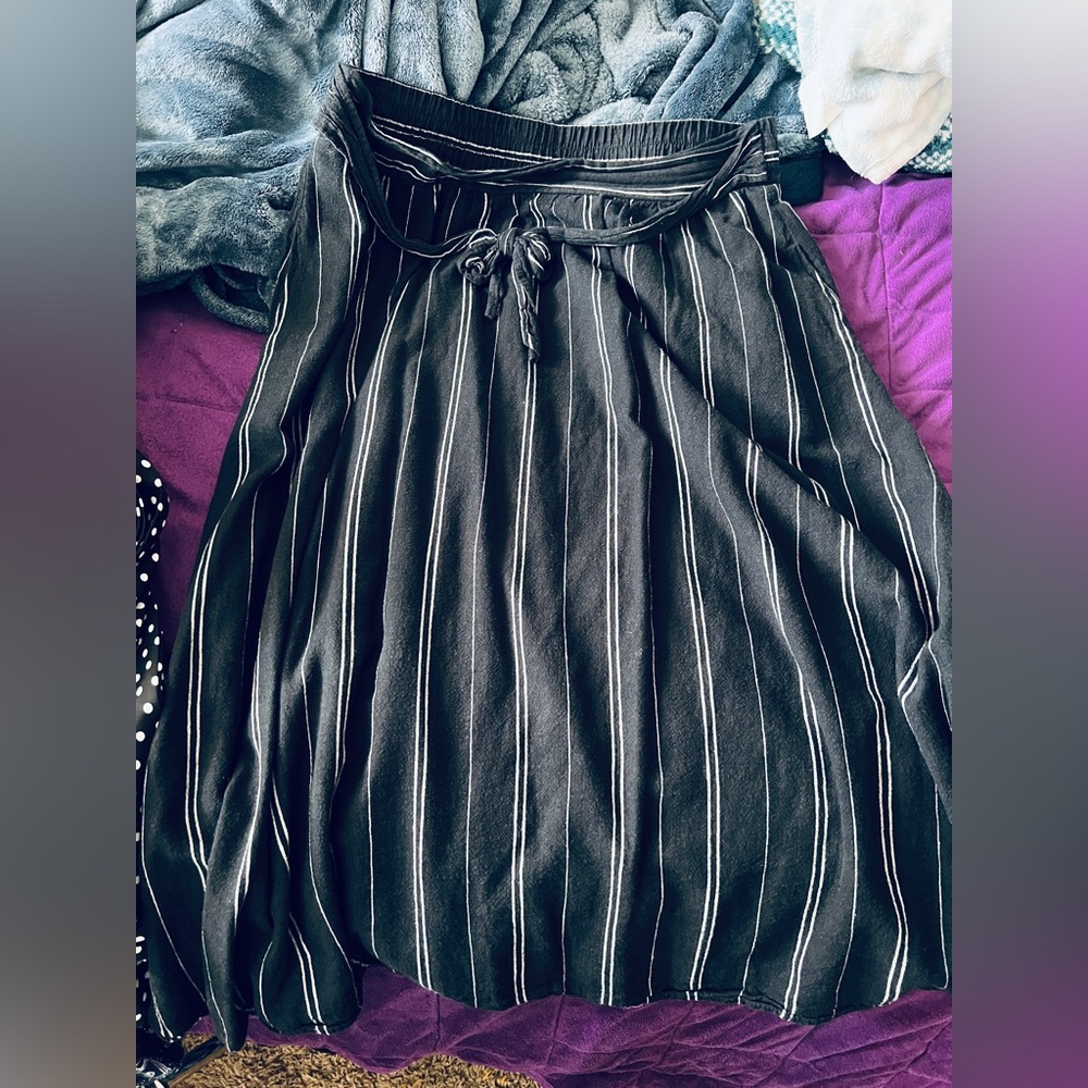 Striped midi Skirt
